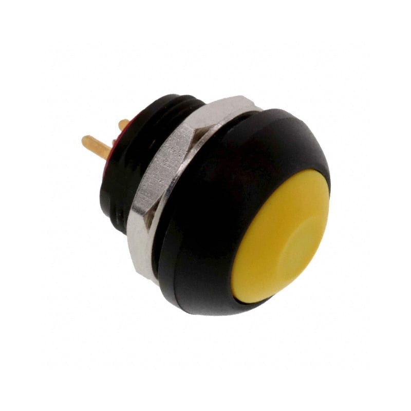 1 pcs - TE Connectivity PB6 Series Push Button Switch, (On)-Off, Panel Mount, SPST - NO, 50 V dc, 125V ac, IP68