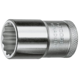 1 pcs - Gedore 1/2 in Drive 15mm Standard Socket, 12 point, 39.5 mm Overall Length