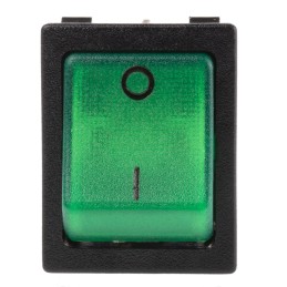 1 pcs - Molveno Illuminated DPST, On-None-Off Rocker Switch Panel Mount