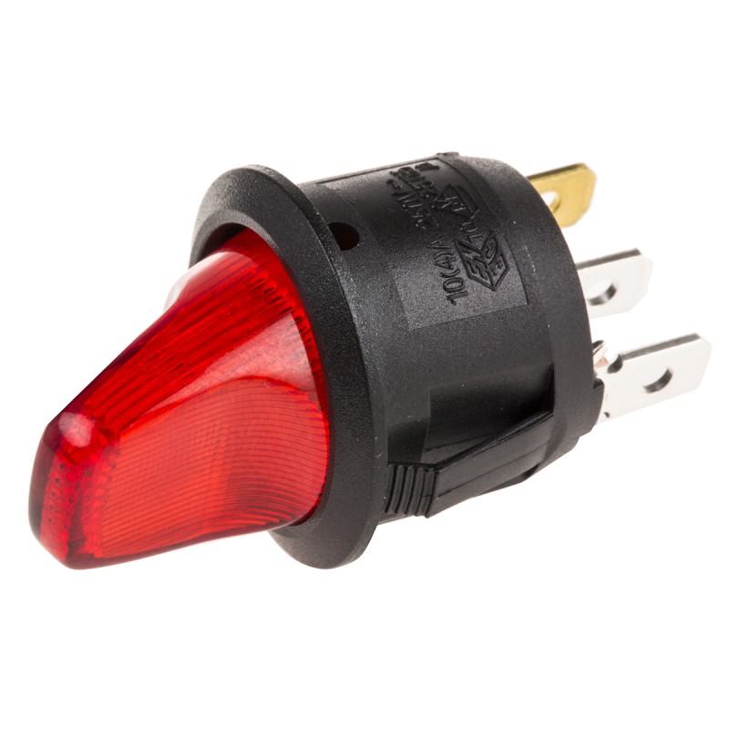 1 pcs - RS PRO Toggle Switch, Panel Mount, On-Off, SPST, Tab Terminal, 250V