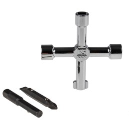 1 pcs - RS PRO Diecast Zinc 5-way Control Cabinet Key