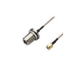 1 pcs : CAB.955 - RF Cable Assemblies CAB.955 N Type Jack with O-Ring to 100mm(3.93') RG-316 SMA(M)ST PLUG
