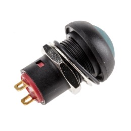 1 pcs - RS PRO Miniature Push Button Switch, Latching, PCB, 13.6mm Cutout, SPST, 30V dc, IP67