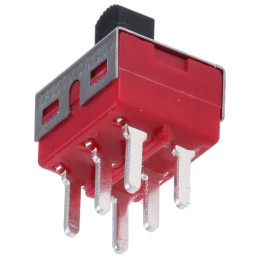 1 pcs - RS PRO PCB Slide Switch DPDT Latching 5 A @ 28 V dc Top