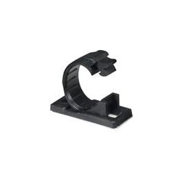 10 pcs : CCA003A - Cable Mounting & Accessories SELF ADHESIVE CABLE CLAMP:NYL BLACK