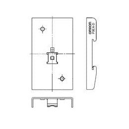 1 pcs : P9EA-D - Relay Sockets & Fixings Din Rail Adapter for G9EA