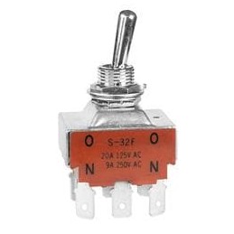 1 pcs : S32F - Toggle Switches 3PDT ON-NONE-ON QUICK CONNECT