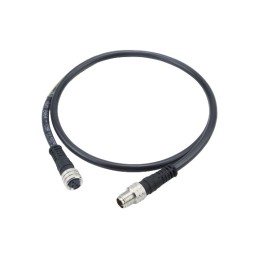 1 pcs - Brad from Molex Straight Female 4 way M8 to Straight Male 4 way M8 Sensor Actuator Cable, 2m