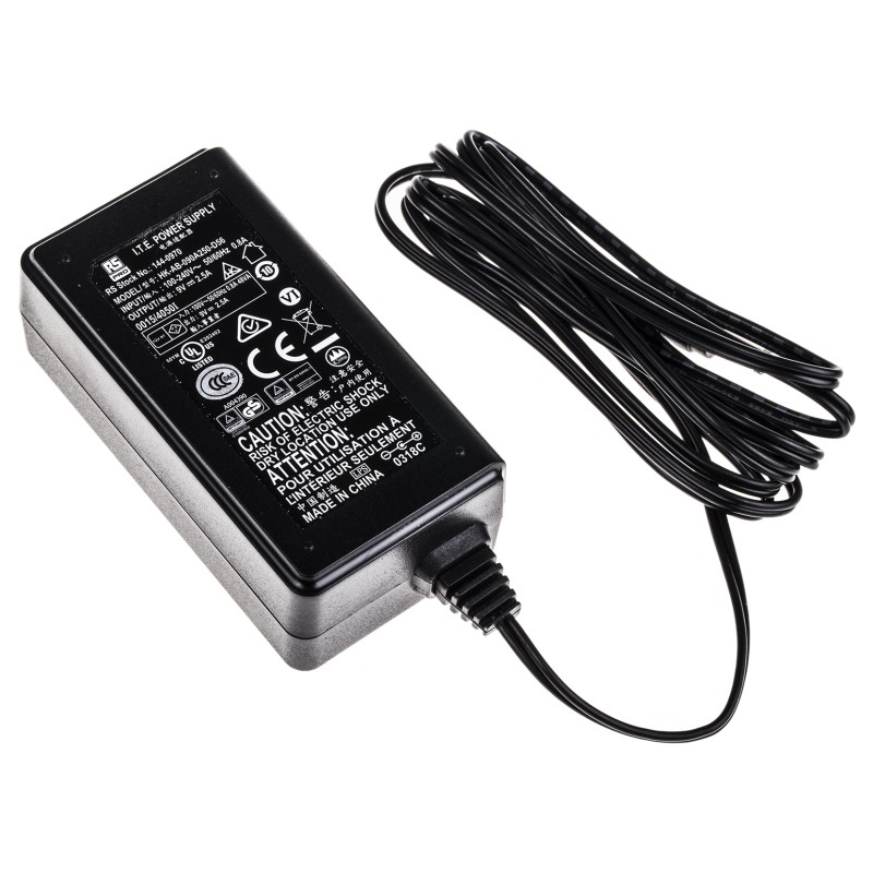 1 pcs - RS PRO Power Supply for use with CCTV Cameras, Chargers, Lamps and lights, Speakers