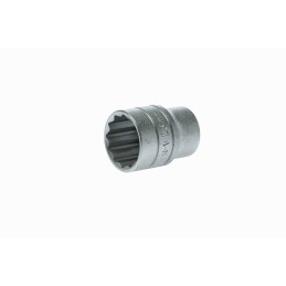 1 pcs - Teng Tools 1/2 in Drive 23mm Standard Socket, 12 point, 38 mm Overall Length