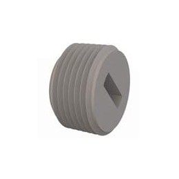 10 pcs : 62NPT07514 - Conduit Fittings & Accessories Pipe Plugs, Round, 3/4-14 NPT Thread, .610 Lg, Natural, Nylon