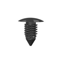10 pcs : BPF-F2495 - Screws & Fasteners Rivet,Barbed,Black,.276 in Hole, Rivet,Barbed,Black