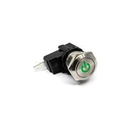 1 pcs : SAV4F1BSS344 - Pushbutton Switches ANTI-VANDAL, 15A 125VAC, SPDT On-(On), Panel Mount, Front Quick Connect - 0.187'