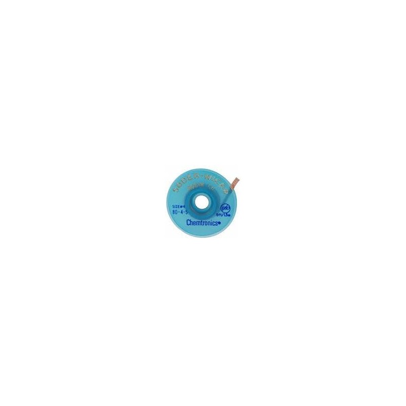 1 pcs : 80-4-5 - Desoldering Braid / Solder Removal .110' BLUE