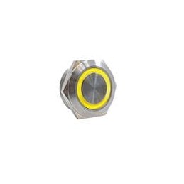1 pcs : SV8F23SS-351 - Pushbutton Switches ANTI-VANDAL, 2A 36VDC, SPST Off-(On), Panel Mount, Front Solder