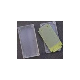 1 pcs : C10-8000 - PCBs & Breadboards Clear ABS Plastic Project Box with matching plated protoboard, FR4 0.062'. Box Dim 4.5' x