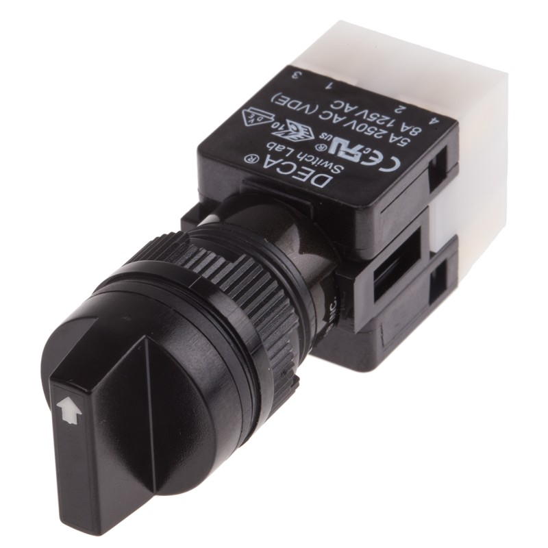 1 pcs - RS PRO Selector Switch - (NC/NO) 3 Positions