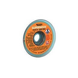 1 pcs : 424 - Desoldering Braid / Solder Removal SUPRWIK .050in WIDTH YELLOW 5FT LENGTH