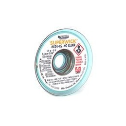 1 pcs : 424-NS - Desoldering Braid / Solder Removal SUPRWIK .050in WIDTH YELLOW 5FT LENGTH NS