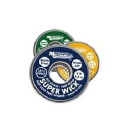 1 pcs : 425-LF - Desoldering Braid / Solder Removal SUPRWIK .075in WIDTH GREEN 5FT LENGTH LF