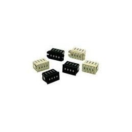 10 pcs : A7D-2M-1 - Switch Bezels / Switch Caps EndCaps 1Left 1Right SnapIn FrontMt Black