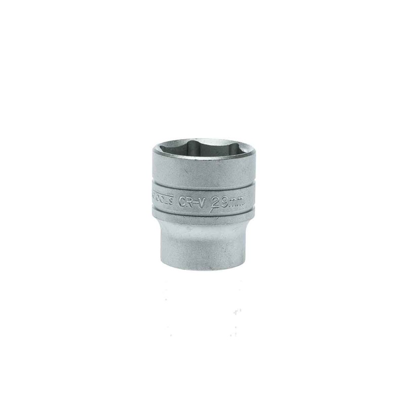 1 pcs - Teng Tools 1/2 in Drive 29mm Standard Socket, 6 point, 43 mm Overall Length