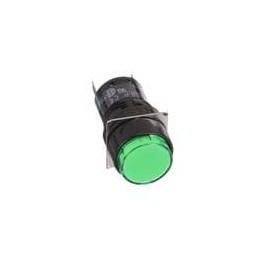 1 pcs : AL6M-P4P-G - Industrial Panel Mount Indicators / Switch Indicators 16mm Pilot Light Green