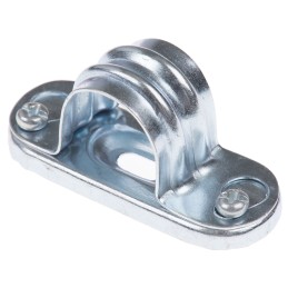 50 pcs - RS PRO Natural Steel Saddle Clamp, 20mm Max. Bundle