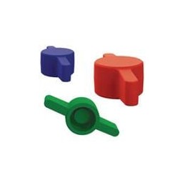 1 pcs : 29W038BL - Knobs & Dials Wing Press Lock Thumb Screw Knob, For 3/8 Screw, Blue,Acetal