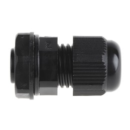 1 Bag of 5 - RS PRO Black Nylon Cable Gland, M12 Thread, 3mm Min, 6.5mm Max, IP68