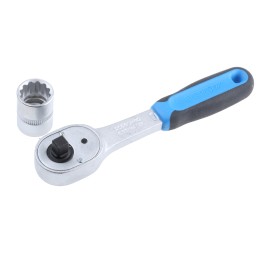 1 pcs - Gedore 40-Piece Metric 1/4 in Standard Socket/Bit Set with Ratchet, 12 point