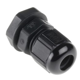 1 Bag of 5 - Lapp SKINTOP Series Black Polyamide Cable Gland, M12 Thread, 3.5mm Min, 7mm Max, IP66, IP68, IP69K