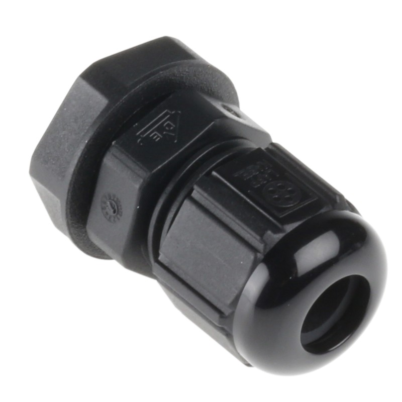 1 Bag of 5 - Lapp SKINTOP Series Black Polyamide Cable Gland, M12 Thread, 3.5mm Min, 7mm Max, IP66, IP68, IP69K