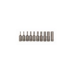 1 pcs : 72596 - Screwdrivers, Nut Drivers & Socket Drivers 1/16'-1/4' Hex Inch Insert Bit 10 Piece Set