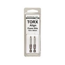 1 pcs : 74764 - Screwdrivers, Nut Drivers & Socket Drivers Torx Align Power Bit T10 x 50mm - 2 Pack