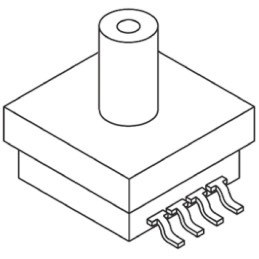 55 pcs - NXP Absolute Pressure Sensor, 115kPa Operating Max, Surface Mount, 8-Pin, 400kPa Overload Max, SSOP