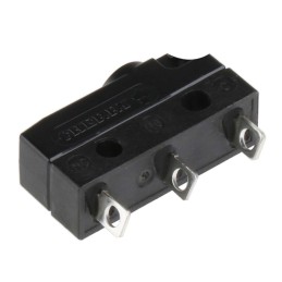 1 pcs - ZF Button Micro Switch, Solder Terminal, 10.1 A @ 250 V ac, SPDT, IP6K7