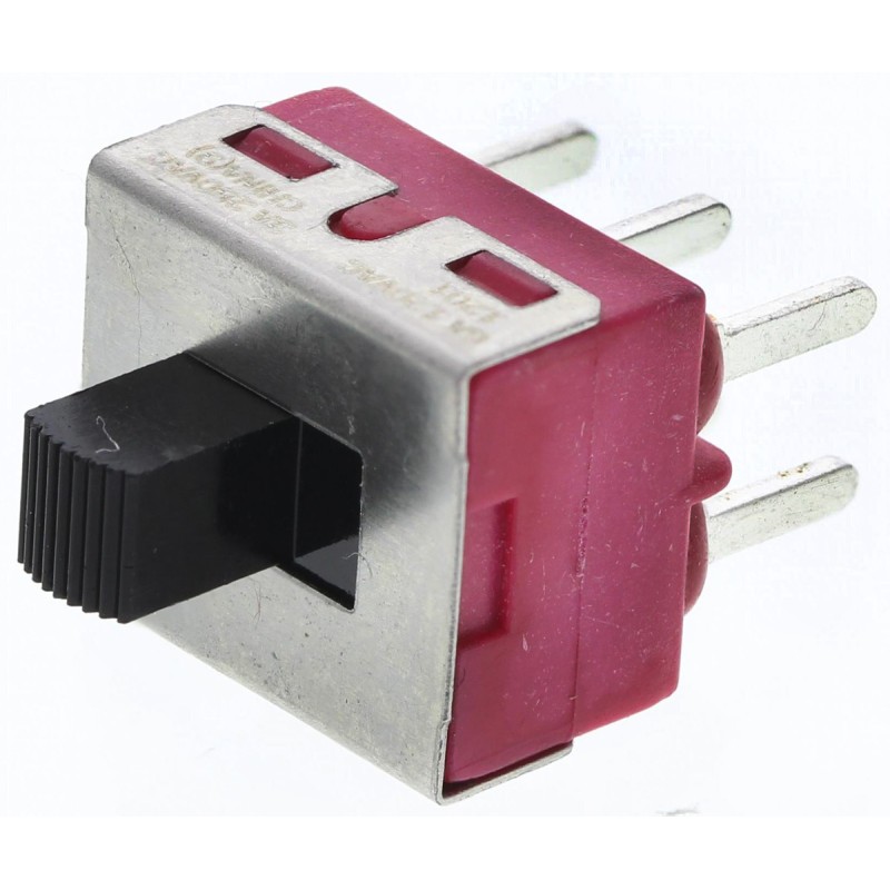 1 pcs - C & K PCB Slide Switch DPDT Latching 6 A @ 120 V ac, 6 A @ 28 V dc Slide