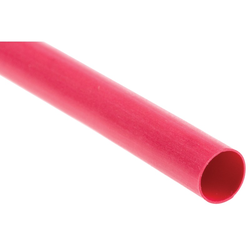 1 pcs - TE Connectivity Heat Shrink Tubing, Red 4.8mm Sleeve Dia. x 1.2m Length 2:1 Ratio, RNF-100 Series