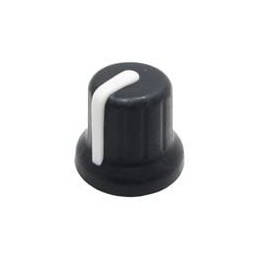 10 pcs : 450-BA760 - Knobs & Dials BLK/WHITE 16mm T18