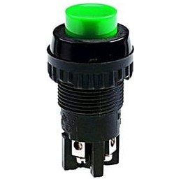 1 pcs : 1.01.102.011/0104 - Pushbutton Switches 1NCNO BLK Scrw Term 18.2mm mnt hole dia