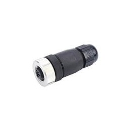 1 pcs : 1200750014 - Circular Metric Connectors 3P FEMALE DUAL KEYWAY PG7