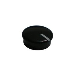 1 pcs : 450-CL156 - Knobs & Dials Black Cap-Wht Line 15mm Knob