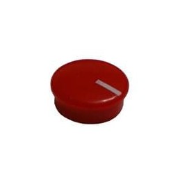 1 pcs : 450-CL151 - Knobs & Dials Red Cap-Wht Line 15mm Knob