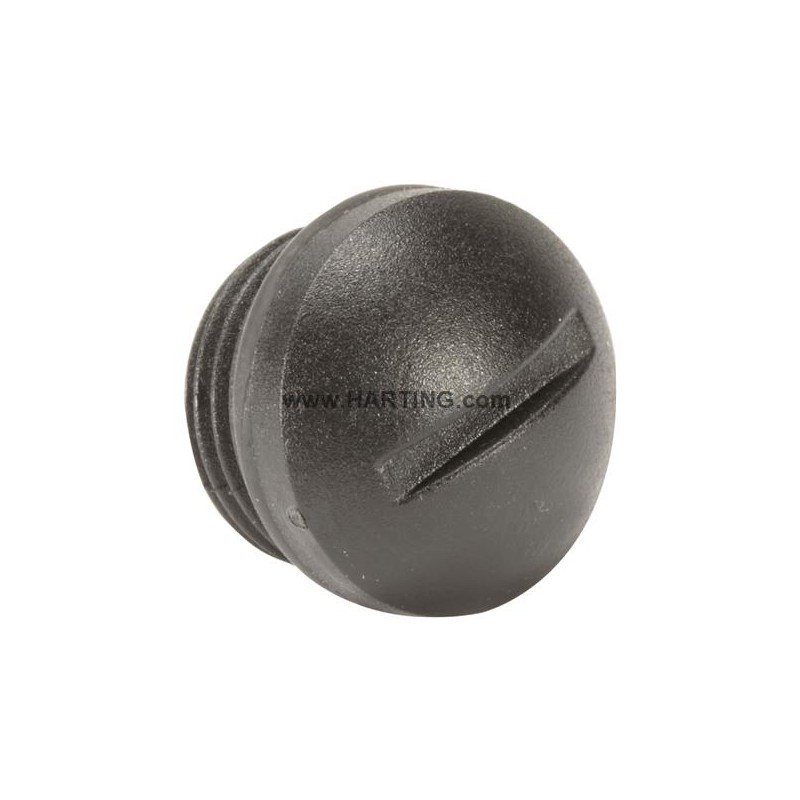 10 pcs - HARTING Sealing Cap Thread Size M12 x 1, For Use With Connectors