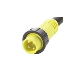 1 pcs : 614P.3 - Circular Metric Connectors 4 POLE M PANEL RECPT .3M LEADS