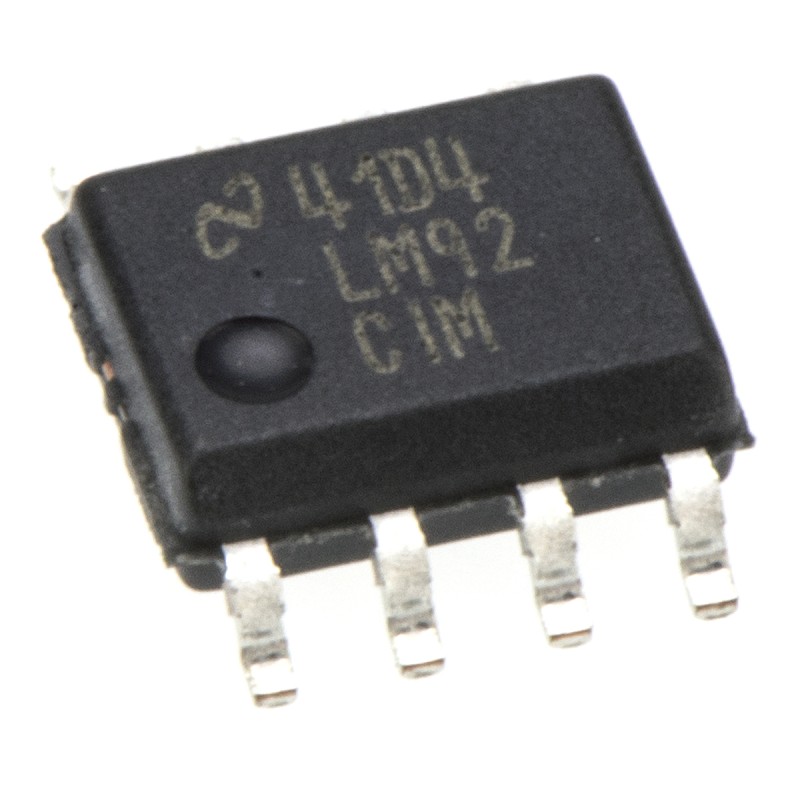 95 pcs - Texas Instruments Temperature Sensor, Digital Output, Surface Mount, Serial-I2C, SMBus, ±1.5°C, 8 Pins