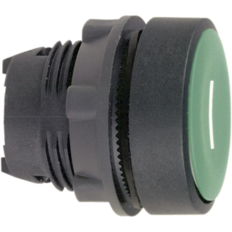 1 pcs - Schneider Electric Harmony XB5 Series Green Spring Return Push Button Head, 22mm Cutout, IP66, IP67, IP69K