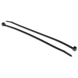 1 Bag of 100 - HellermannTyton Cable Tie, Inside Serrated, 200mm x 4.6 mm, Black Polyamide 6.6 (PA66), Pk-100