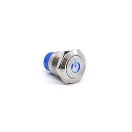 1 pcs : ULV4F2GSS545 - Pushbutton Switches ANTI-VANDAL, 3A 250VAC, DPDT On-On, Panel Mount, Front Solder